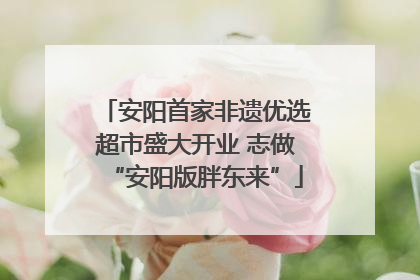 安阳首家非遗优选超市盛大开业 志做“安阳版胖东来”